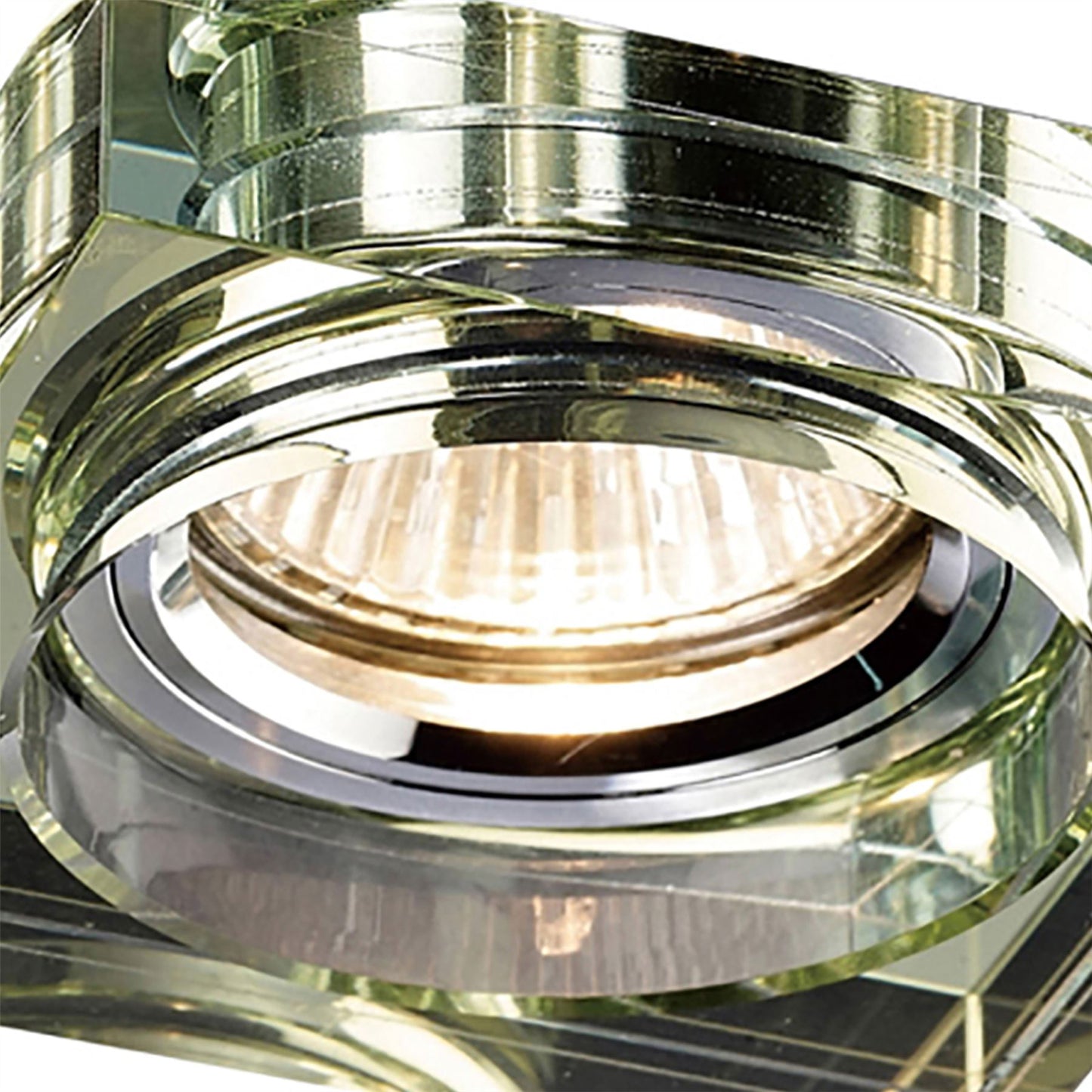 Diyas Crystal Downlights Crystal Downlight Deep Square Rim Only White Wine, IL30800 REQUIRED TO COMPLETE THE ITEM, Cut Out: 62mm