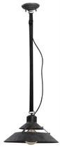 Mantra M5441 Industrial Ceiling 1 Light 40W E27 Medium, Oxide Metal, Black Belt