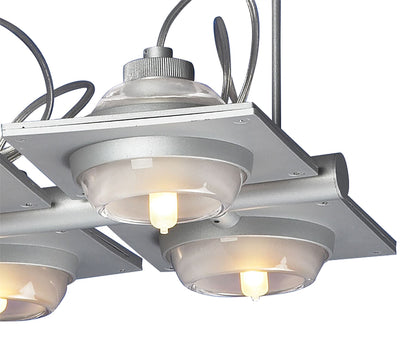 Mantra (0040 004) Ull Pendant 4 Light G9 Silver Grey