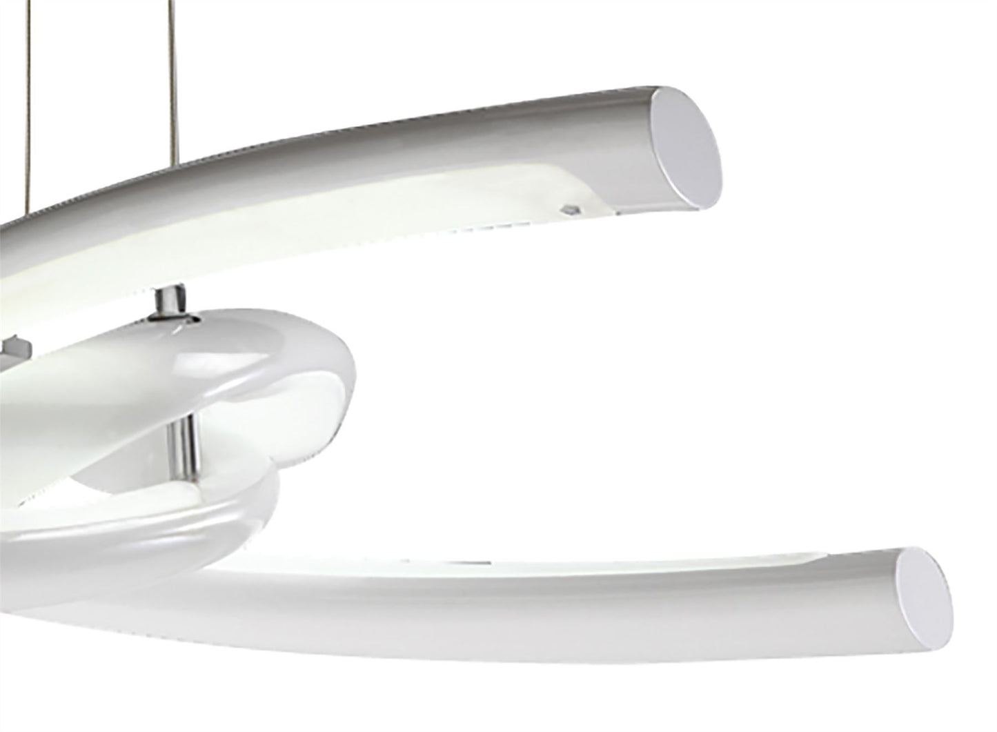 Mantra M3970 Knot Pendant 36W LED 3000K, 3600lm, Gloss White/White Acrylic/Polished Chrome, 3yrs Warranty