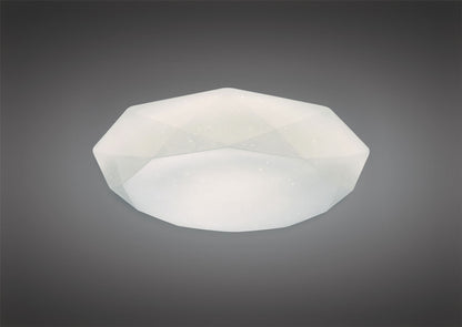 Mantra Fusion M5113 Diamante Ceiling 21W LED 5000K, 2100lm, White Acrylic, 3yrs Warranty - M5113 Ceiling