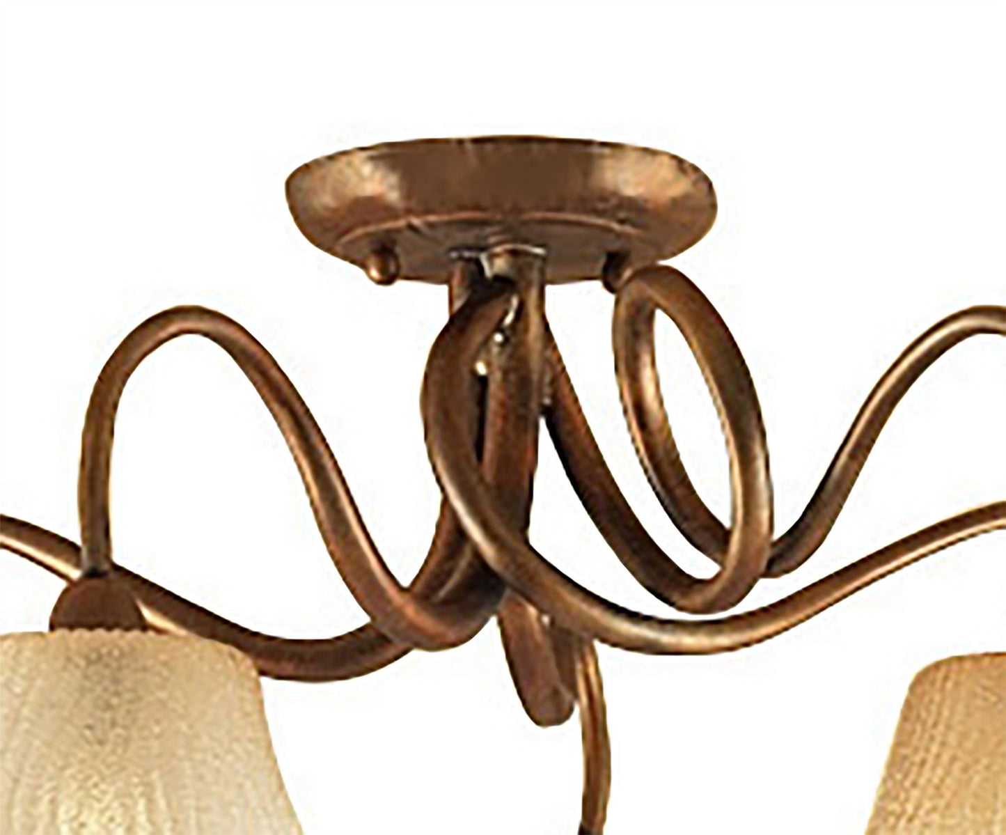 Mantra (0039 002) Tentacle 68cm Ceiling 5 Light E14, Rustic Gold