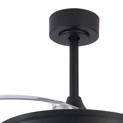Siberia 50W LED Dimmable White/RGB Ceiling Light With Built-In 30W DC Fan, 3000-6500K Remote Control, 3200lm, Black, 5yrs Warranty