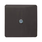 Trendi 1 Gang Artistic Modern Glossy Screwless Television Satellite Socket Dark Brown