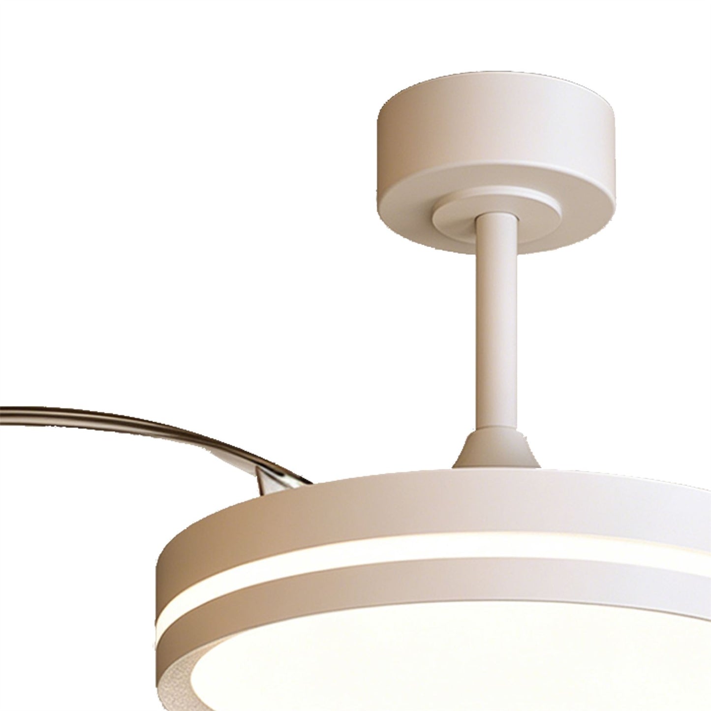 Villena S 42cm 30W LED Dimmable Ceiling Light With Built-In 24W DC Fan, 3000-5000K Remote Control, 4845lm, White, 5yrs Warranty