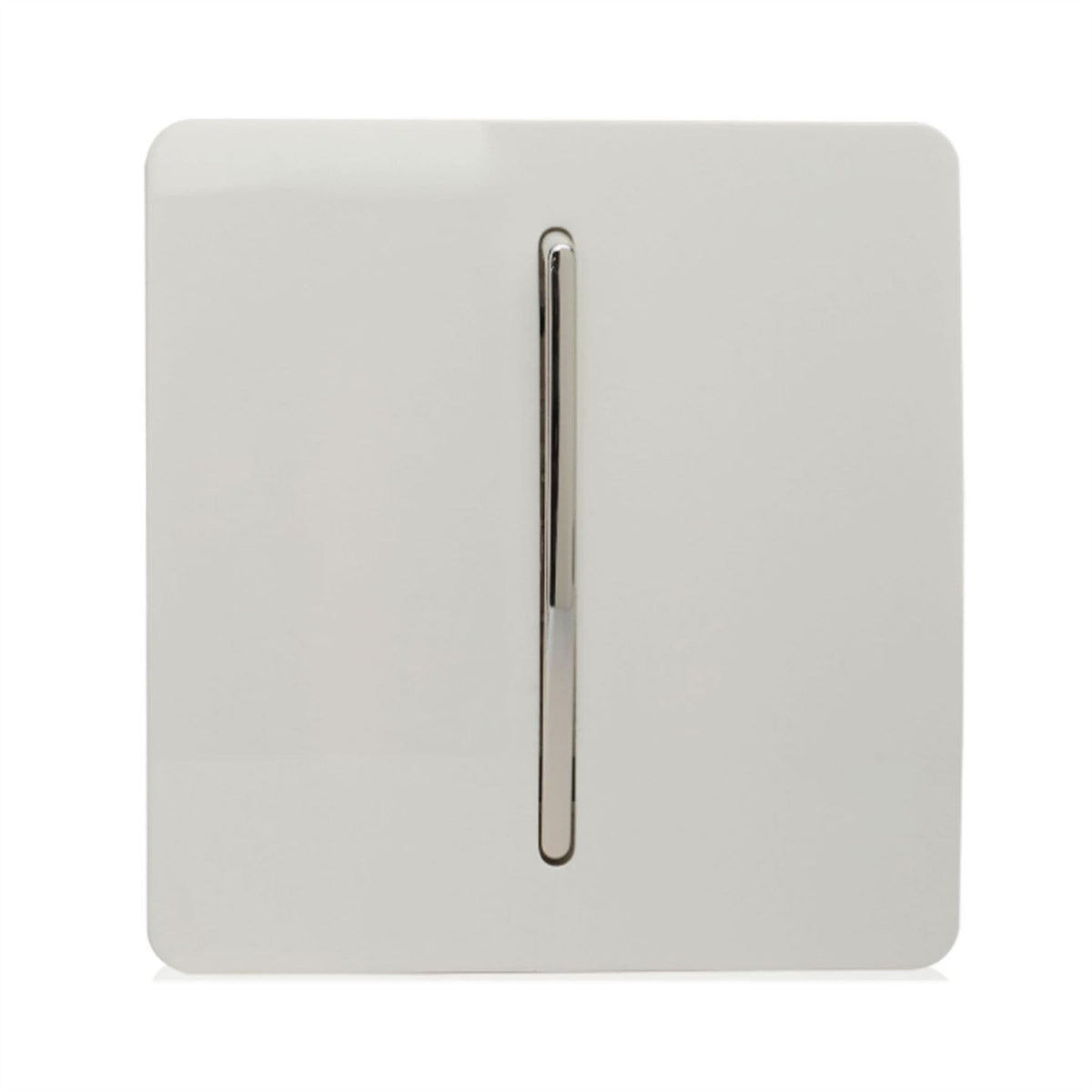 Trendi 1 Gang 2 Way 10A Modern Screwless Rocker Light Switch – Ice White