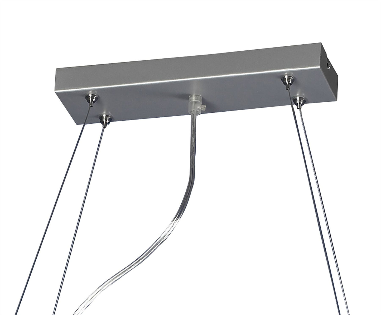 Mantra (0040 003) Ull Rectangular Pendant 4 Light G9 Silver Grey