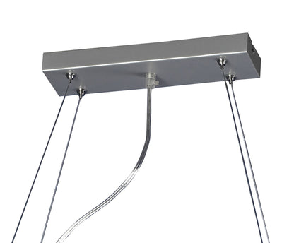 Mantra (0040 003) Ull Rectangular Pendant 4 Light G9 Silver Grey