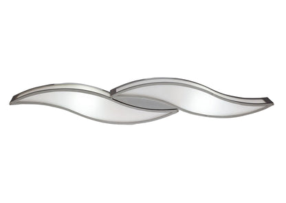 Mantra Sintesys GU10 Sintesys Wall Light GU10 2 Light Large Polished Chrome, CFL Lamps INCLUDED
