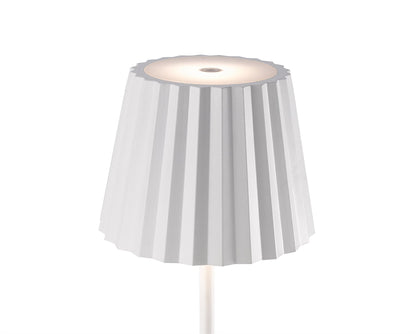 Mantra Fusion K2 Cordless K2 Rechargeable Battery Operated Floor Lamp, 2.2W LED, 3000K, 188lm, IP54, USB Charging Cable Included, White, 3yrs Warranty