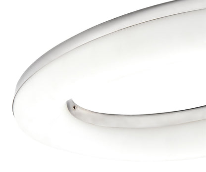 Mantra M4902 Oakley Oval Ceiling 40W LED 3000K, 3200lm, Polished Chrome/Frosted Acrylic, 3yrs Warranty - M4902 Ceiling