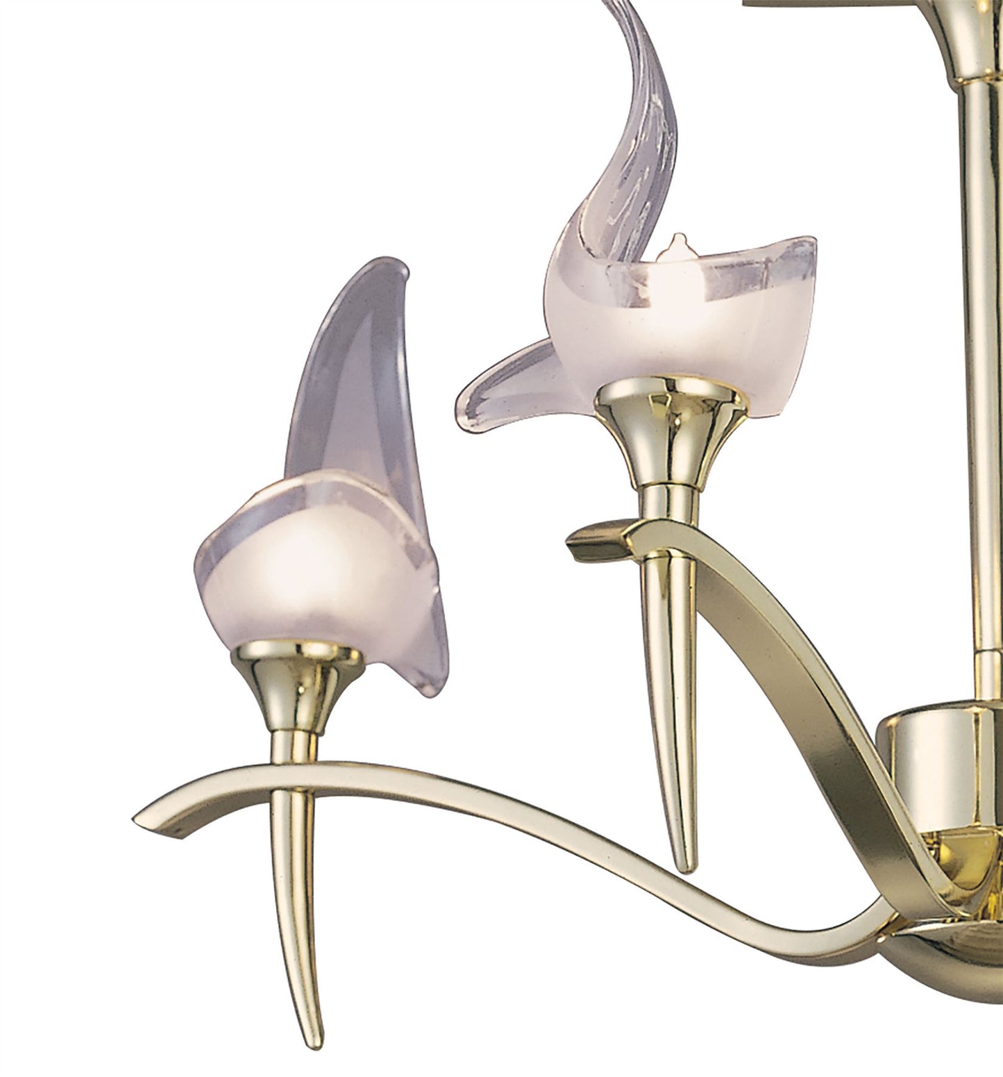 Mantra Viena 53cm Semi Flush Round 4 Light G9, Polished Brass