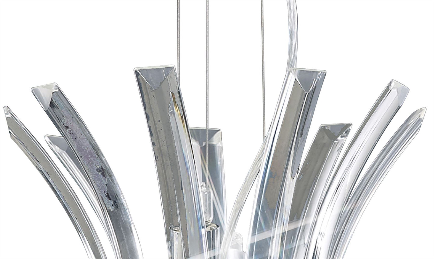 Diyas Sinclair 32cm  4 Light G9 Polished Chrome Ceiling Pendant Light Fitting