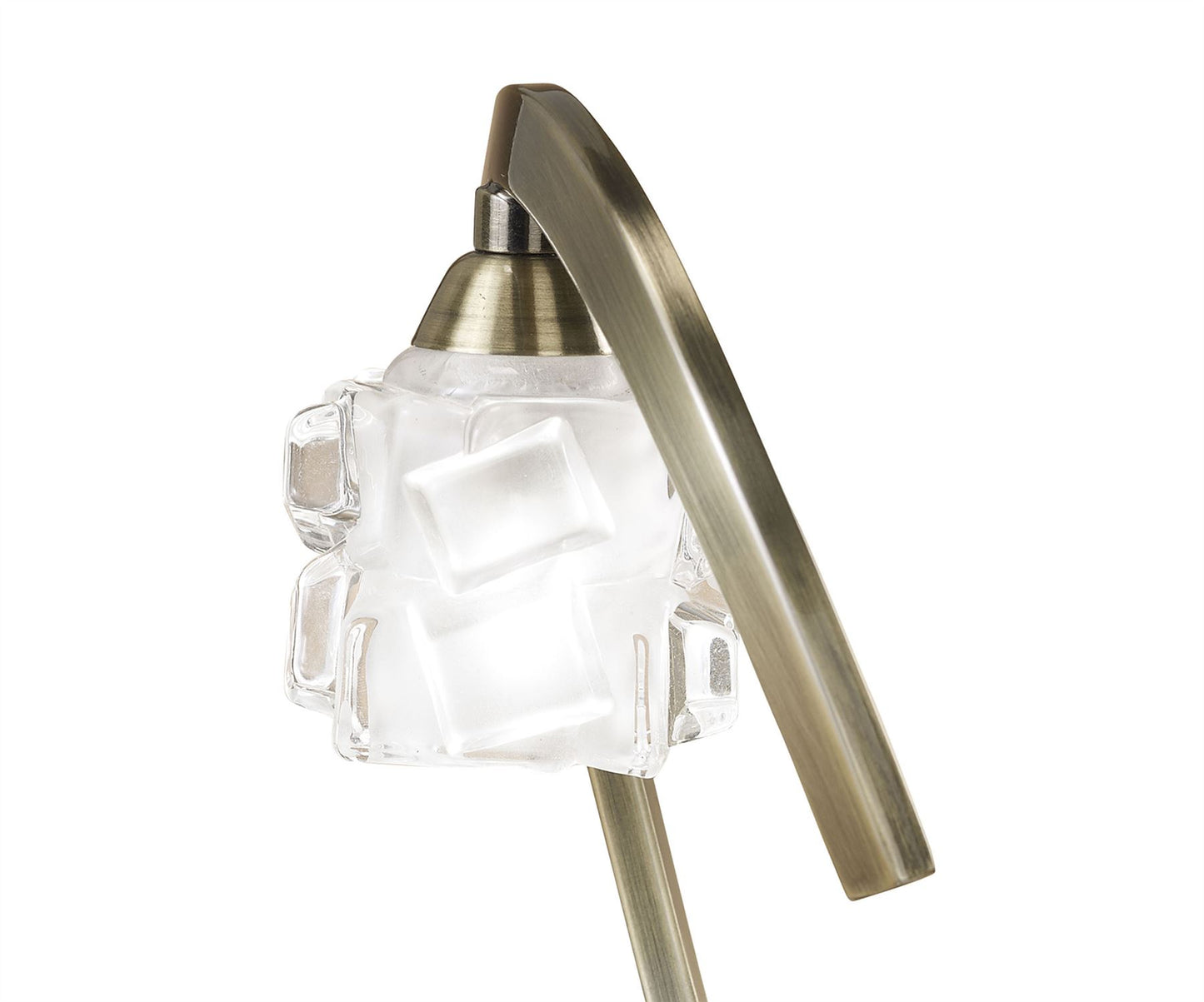 Mantra M1866 Ice Table Lamp 1 Light G9 ECO, Antique Brass