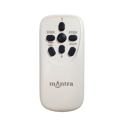 Mantra Fusion Reef I M5933 Reef Ceiling 45cm Round 48W LED 3000-6500K Tuneable, 3500lm, Remote Control Chrome/ White, 3yrs Warranty - M5933 Ceiling
