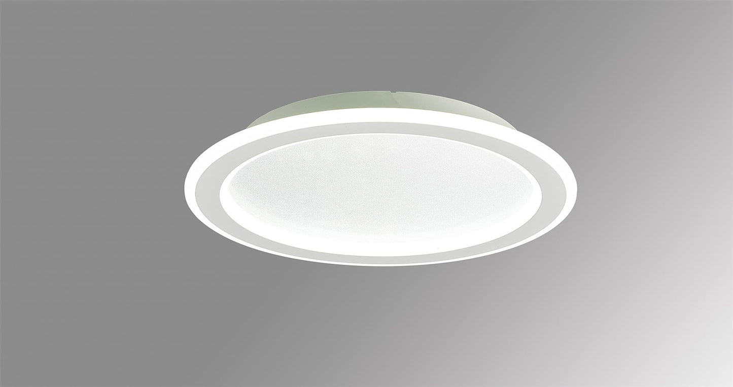 Mantra Tulum 40cm Ceiling Light, 24W LED, 3000-6000K Remote Controlled, 1800lm, White, 3yrs Warranty