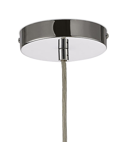 Deco Cassidy Pendant Round Interwinding Aluminium 6 Light G9 Silver/Chrome