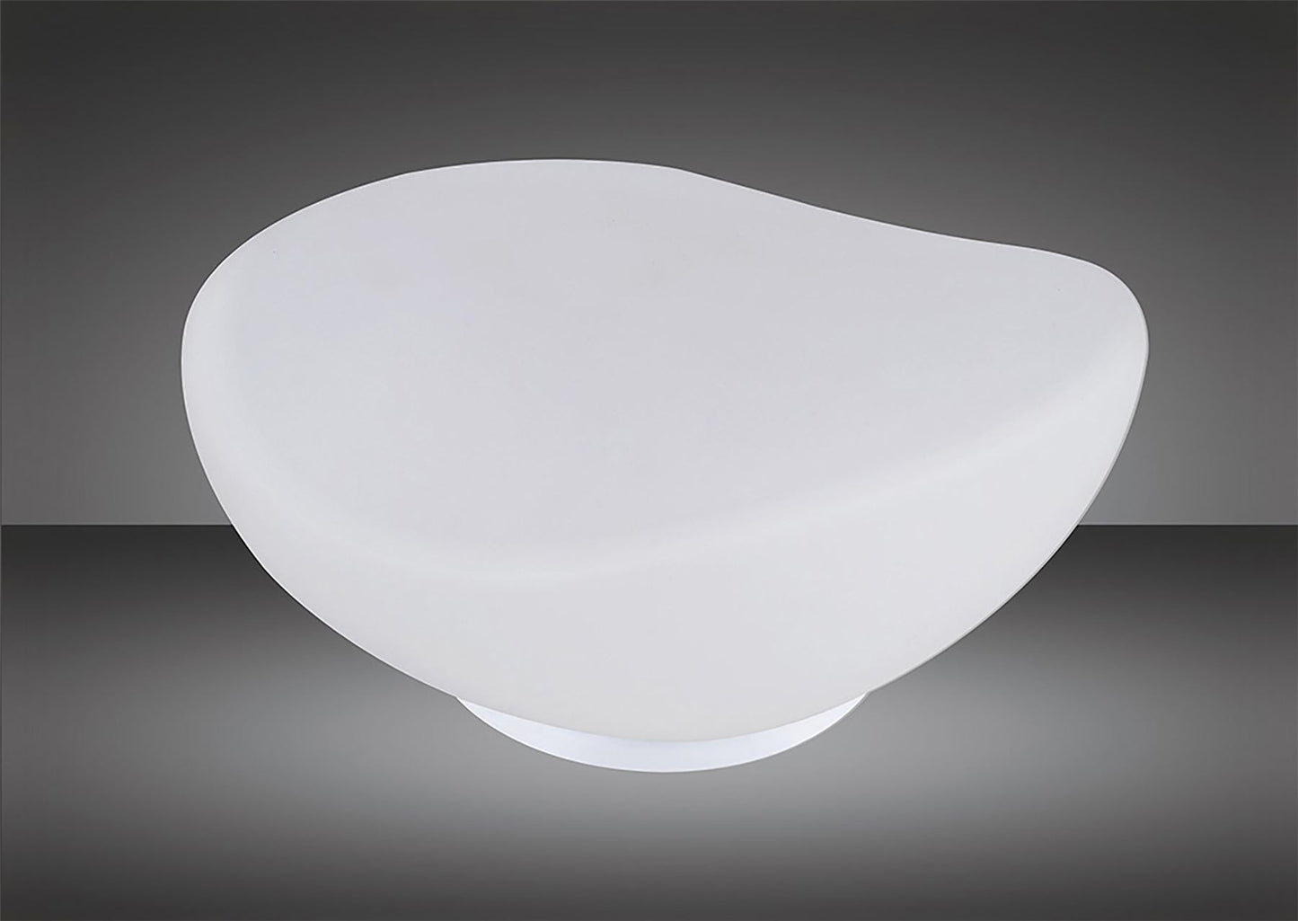 Mantra M4898 Opal Table Lamp 1 Light E27, Polished Chrome/Frosted White Glass