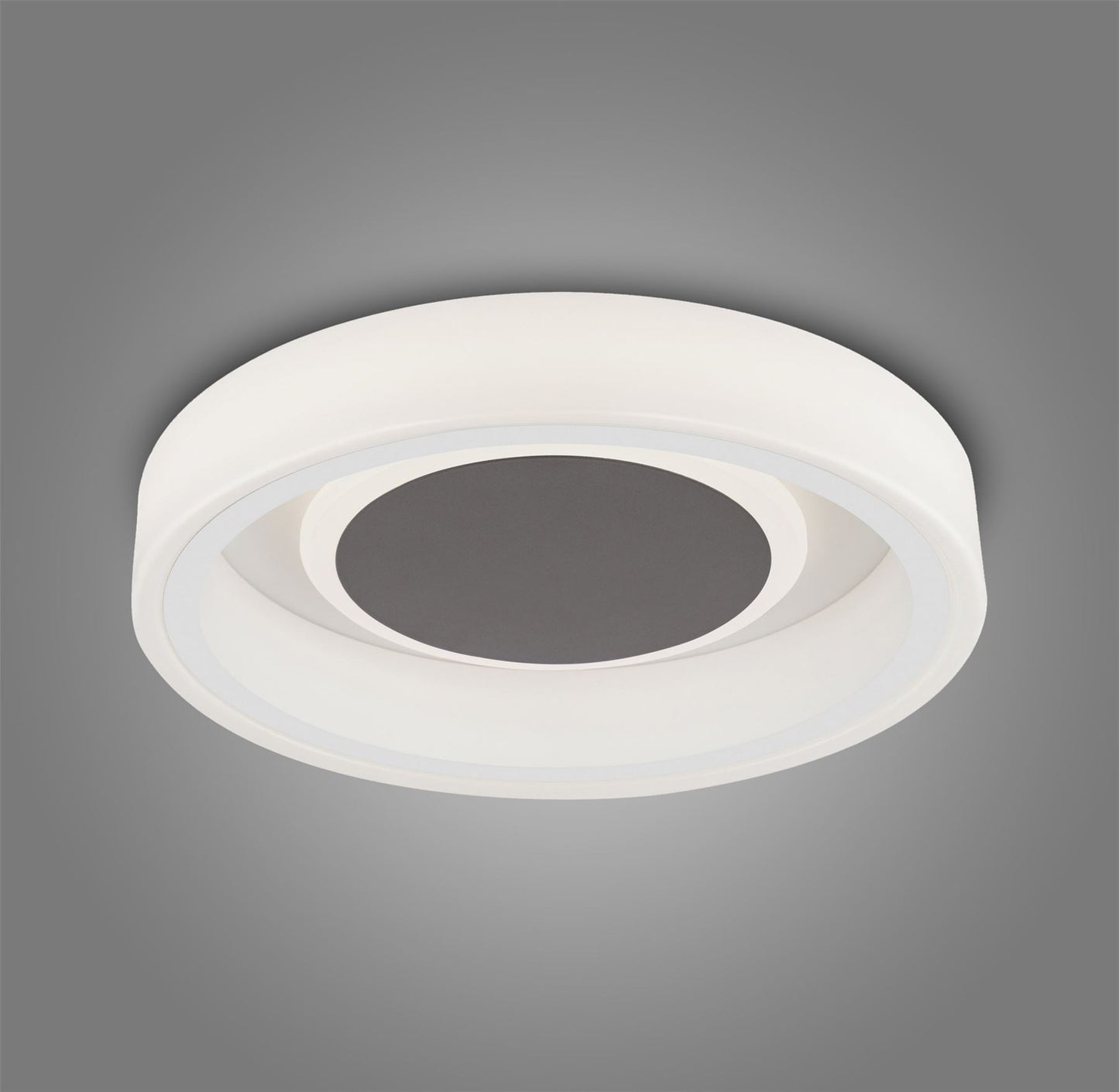 Mantra Fusion Moca 35.6cm Flush 36cm Round 30W LED 4000K, 1900lm, White/Mocha, 3yrs Warranty Ceiling