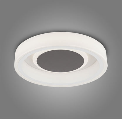 Mantra Fusion Moca 35.6cm Flush 36cm Round 30W LED 4000K, 1900lm, White/Mocha, 3yrs Warranty Ceiling