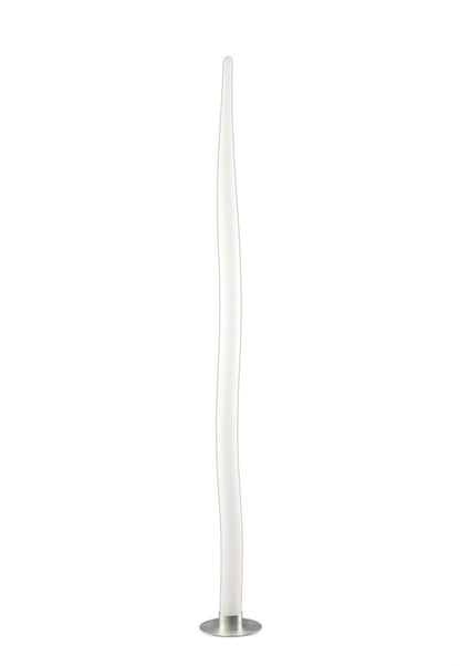 Mantra Estalacta Floor Lamp 1 Light GU10 Indoor/Outdoor IP44, Silver/Opal White