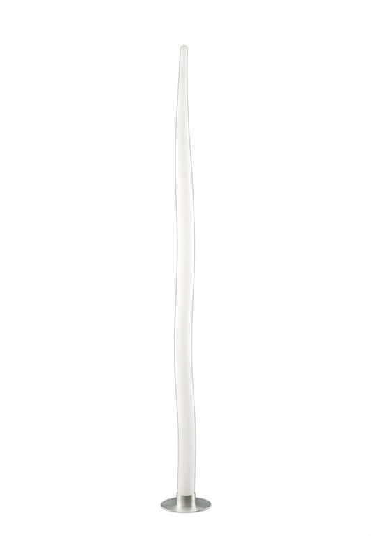 Mantra Estalacta Floor Lamp 1 Light GU10 Indoor/Outdoor IP44, Silver/Opal White