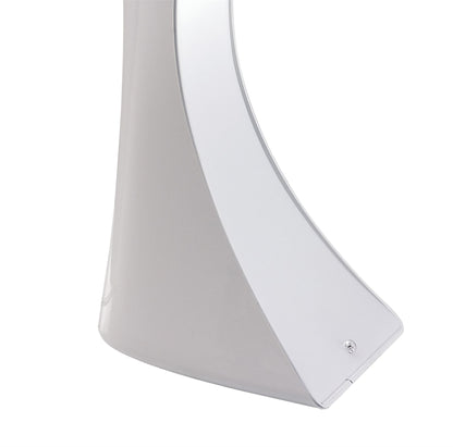 Mantra M1546 Ora Table Lamp 1 Light E27, Gloss White/White Acrylic/Polished Chrome