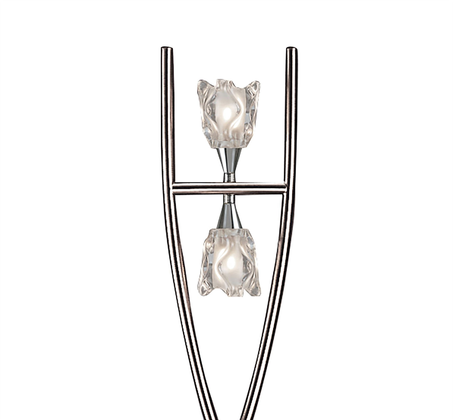 Mantra Amel Floor Lamp 2 Light G9, Polished Chrome