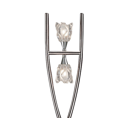 Mantra Amel Floor Lamp 2 Light G9, Polished Chrome