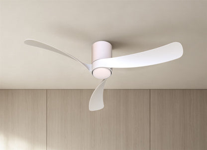 Nemo M 1.2m 24W LED Dimmable Ceiling Light With Built-In 32W DC Fan, 2700-5000K Remote Control, 3200lm, White, 5yrs Warranty