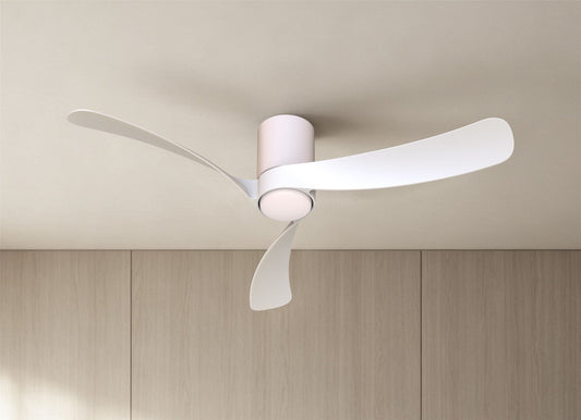 Nemo M 1.2m 24W LED Dimmable Ceiling Light With Built-In 32W DC Fan, 2700-5000K Remote Control, 3200lm, White, 5yrs Warranty
