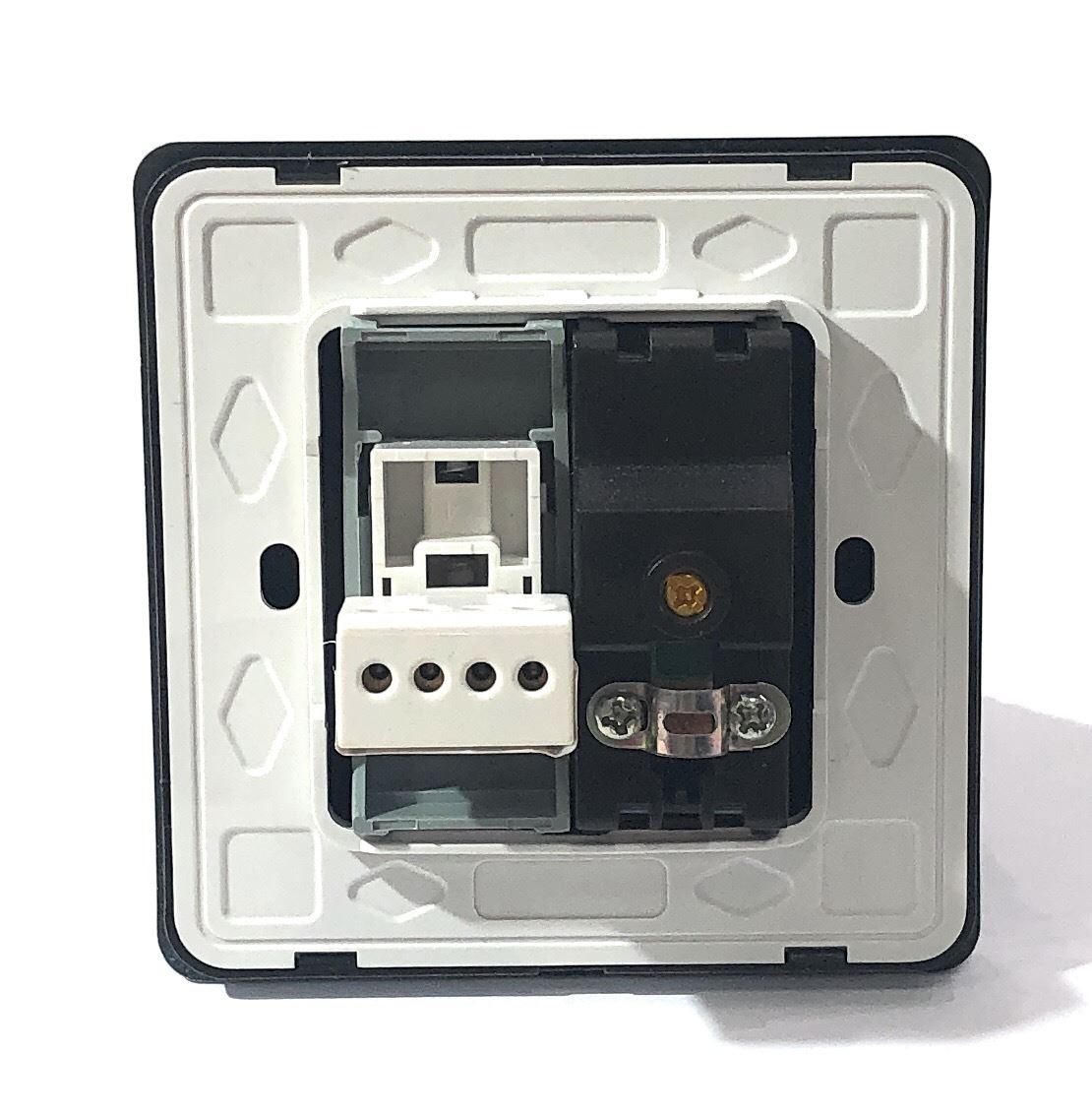 Trendi Artistic Modern TV Co-axial Socket + Telephone Socket Black ART-TLP+TVBL