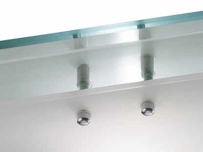 Deco Mira Ceiling Light, 350mm Square, 2 Light E27 Polished Chrome
