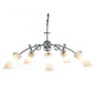 Diyas Lucia 64cm  5 Light G9 Polished Chrome/Frosted Glass Ceiling Pendant Light Fitting