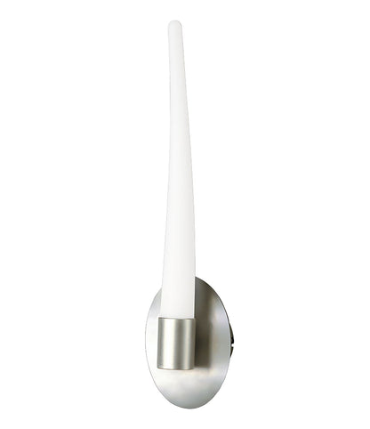 Mantra M1693 Estalacta Wall Light 1 Light GU10 Indoor/Outdoor, Silver/Opal White