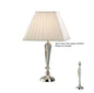 Diyas Freya Crystal Table Lamp WITHOUT SHADE 1 Light E27 Silver Finish