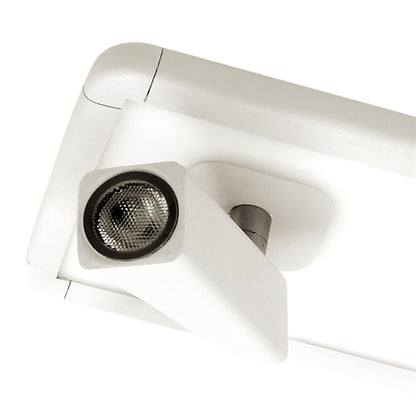 Mantra M5255 Ibiza Ceiling Light, Wall 2 Head with Backlit Light 2x5W+10W LED White, 1500lm, 4000K, 3yrs Warranty