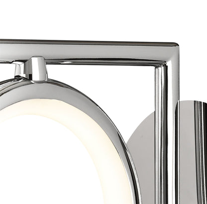 Mantra Olimpia Wall Light, 8W LED, 3000K, 600lm, IP20, Chrome, 3yrs Warranty