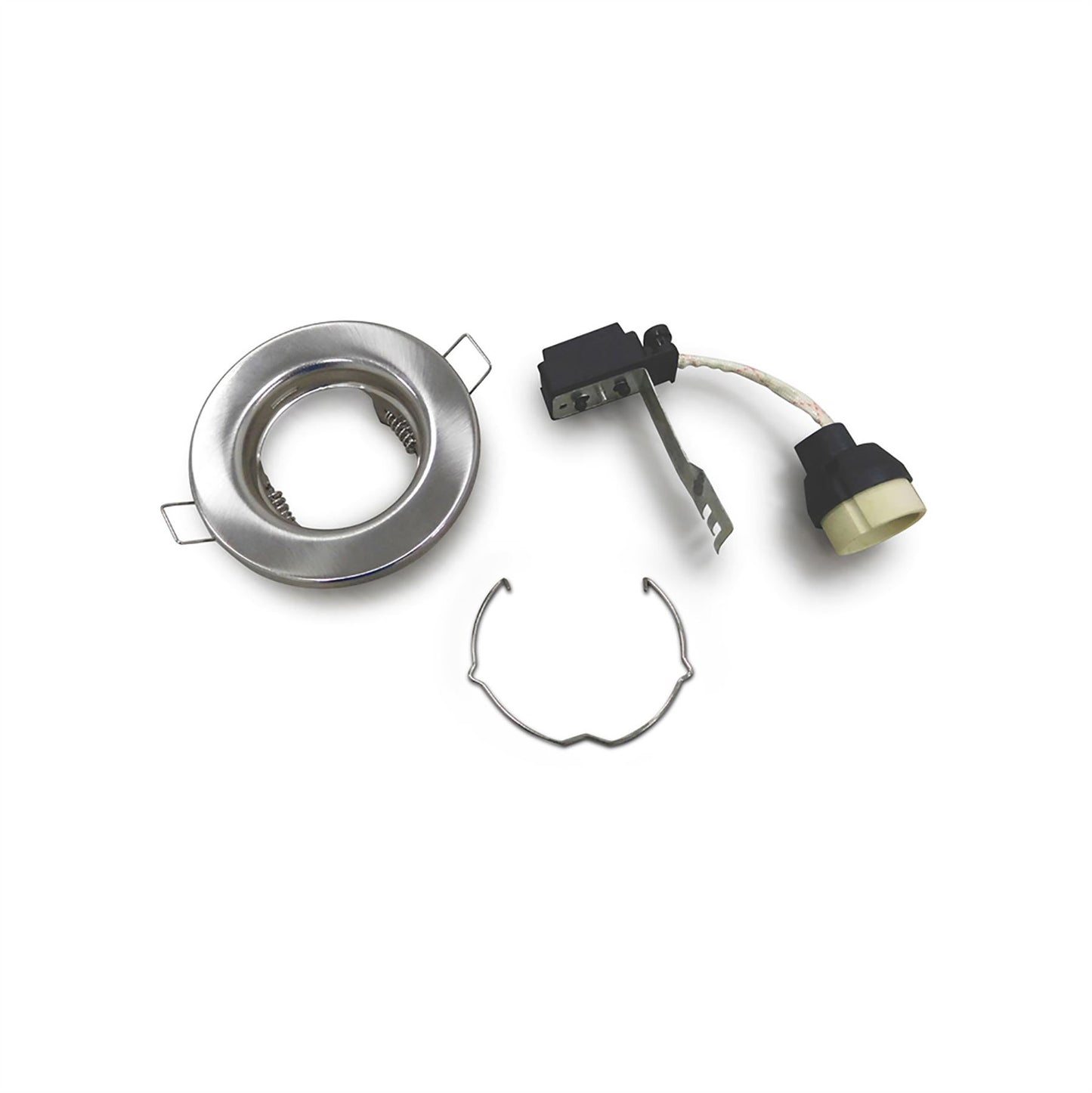 Deco Hudson GU10 Fixed Downlight Satin Nickel (Lamp Not Included), Cut Out: 60mm