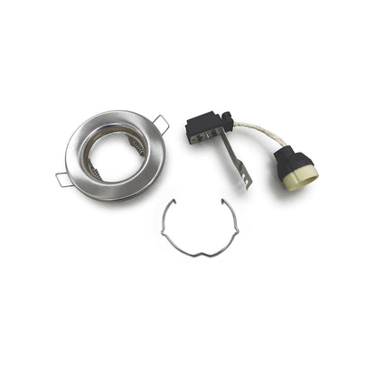 Deco Hudson GU10 Fixed Downlight Satin Nickel (Lamp Not Included), Cut Out: 60mm