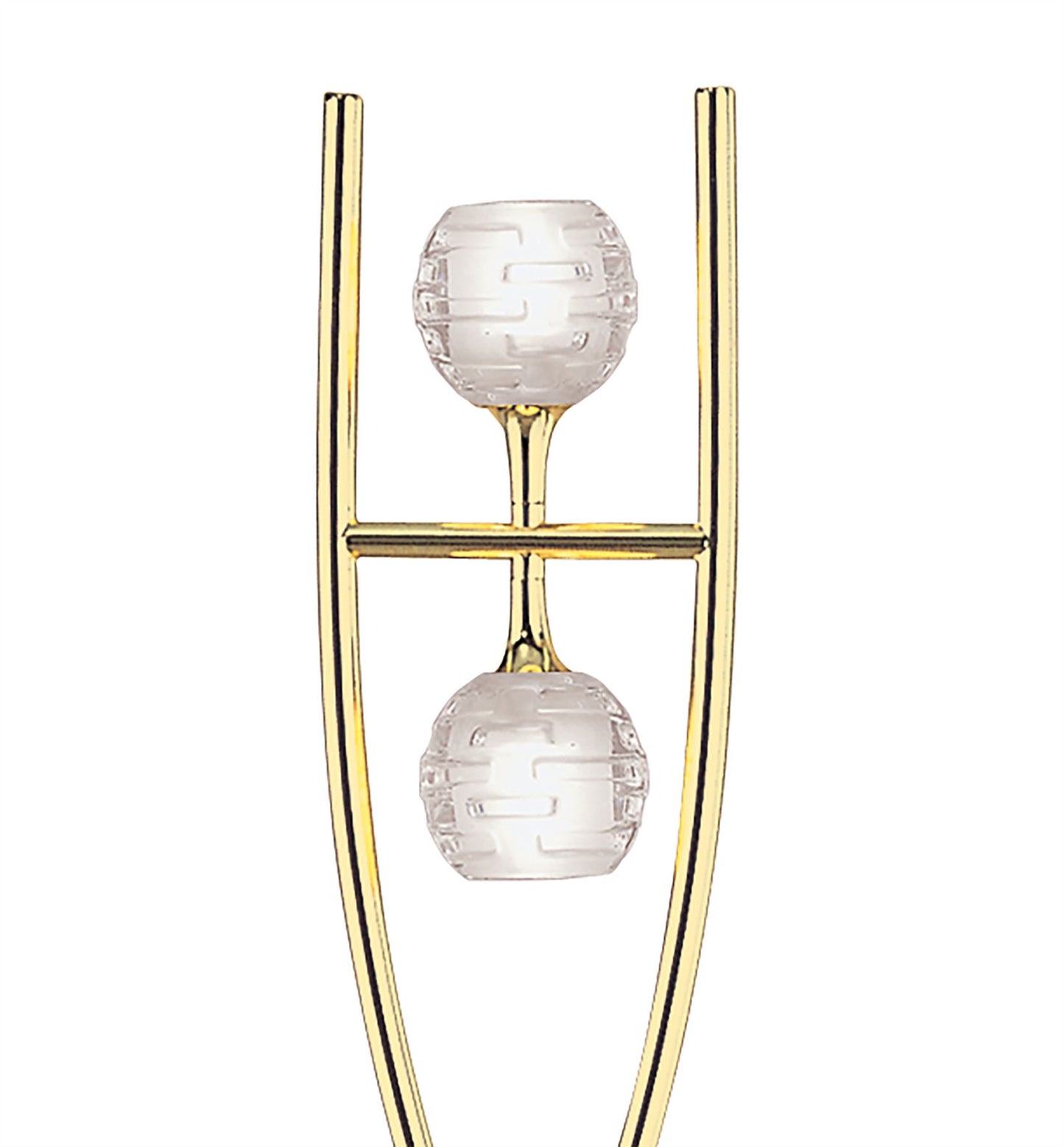 Mantra Dali Floor Lamp 2 Light G9, Polished Brass, NOT LED/CFL Compatible