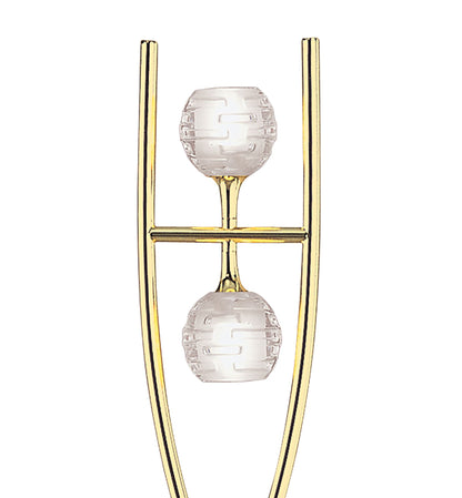 Mantra Dali Floor Lamp 2 Light G9, Polished Brass, NOT LED/CFL Compatible