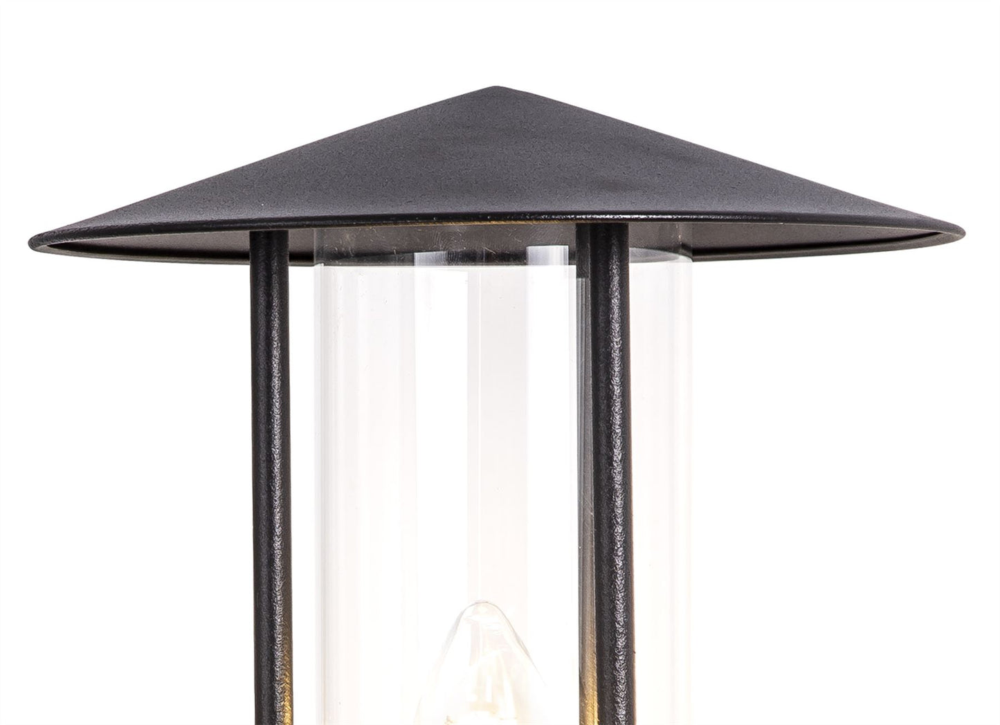 Deco Dalton Wall Light 1 Light E27 IP44 Exterior Black/Clear