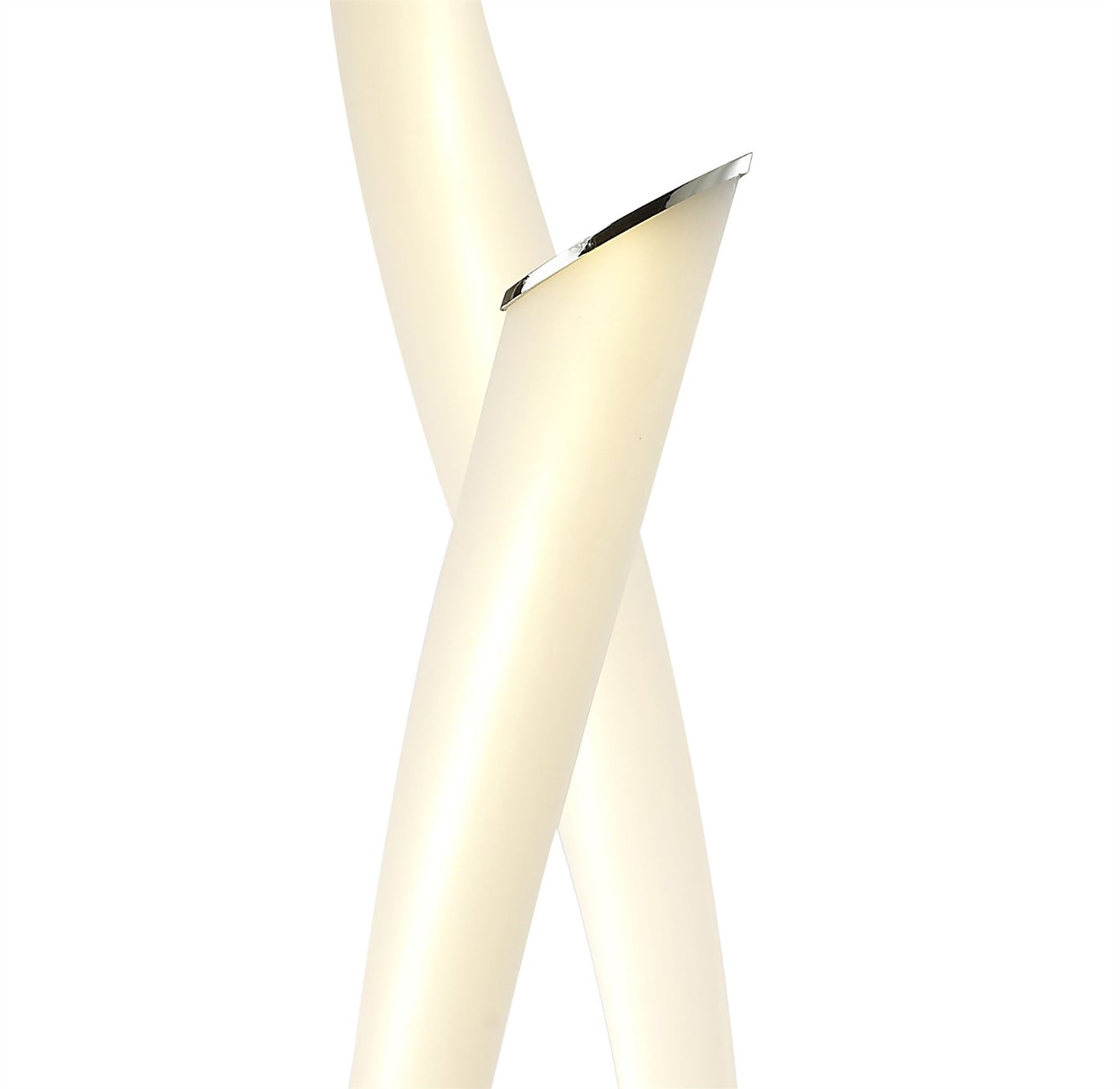 Mantra Armonia 2 Light Table Lamp, 18W LED, 3000K, 1350lm, Polished Chrome/Frosted Acrylic, 3yrs Warranty