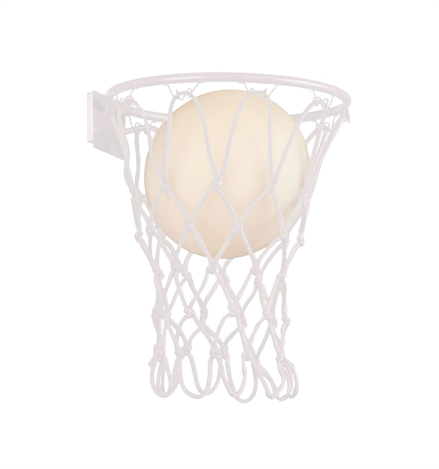 Mantra Basketball Wall Light, 1 x E27, Matt White