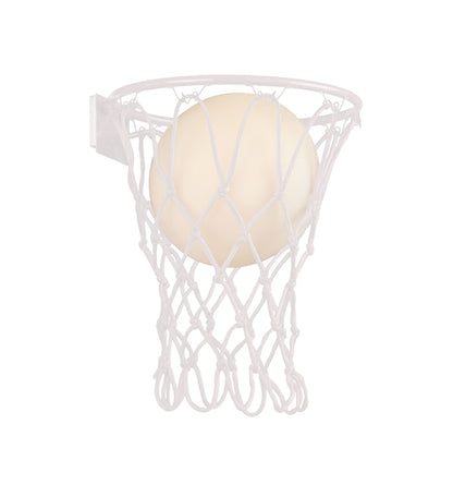 Mantra Basketball Wall Light, 1 x E27, Matt White