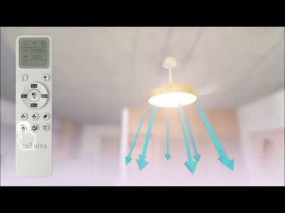 Alaska 50cm 50W LED Dimmable Ceiling Light With Built-In 30W DC Fan, 2700-5000K Remote & APP Control, 3300lm, White, 5yrs Warranty